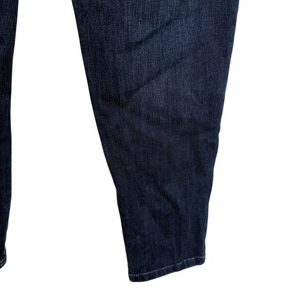 Soft Surroundings Pull On Dark Wash Jeggings Tapered Leg Jeans Elastic Waist S - Picture 11 of 16